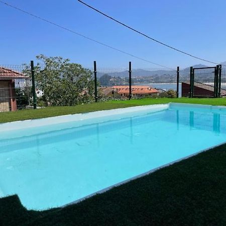 Casita Independiente Y Tres Apartamentos Con Piscina Ladeira Playa Baiona Eksteriør bilde