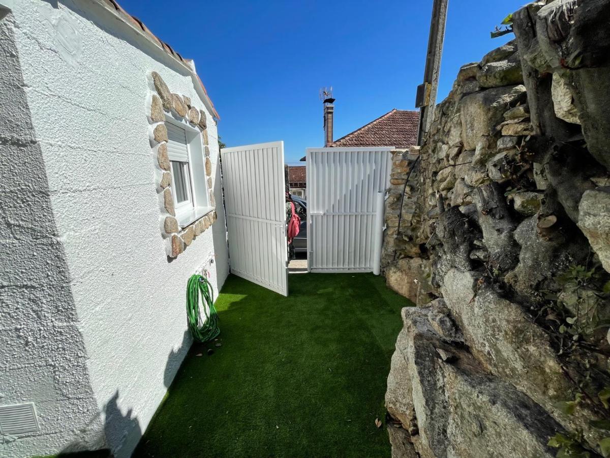 Casita Independiente Y Tres Apartamentos Con Piscina Ladeira Playa Baiona Eksteriør bilde