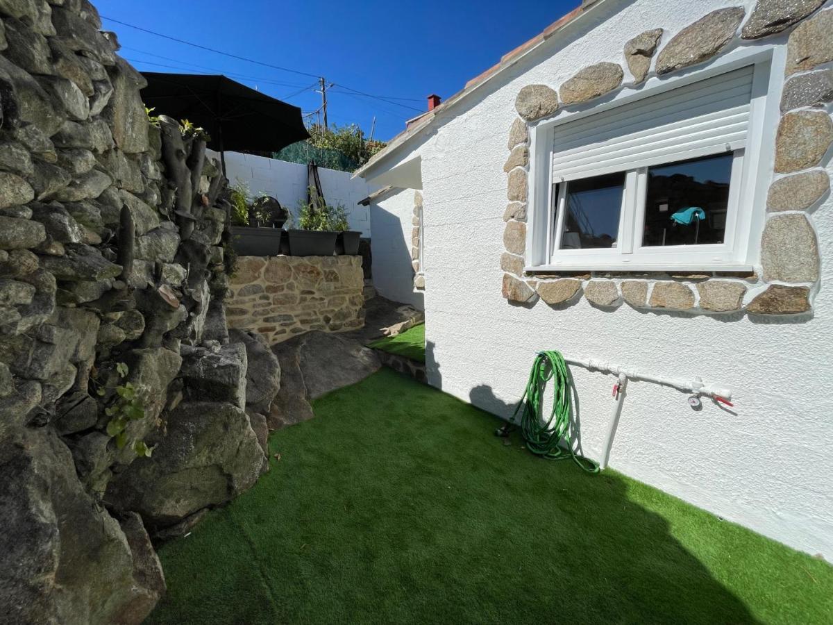 Casita Independiente Y Tres Apartamentos Con Piscina Ladeira Playa Baiona Eksteriør bilde