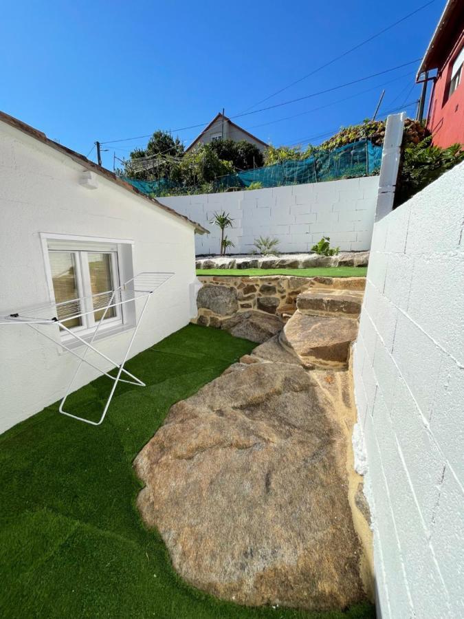 Casita Independiente Y Tres Apartamentos Con Piscina Ladeira Playa Baiona Eksteriør bilde