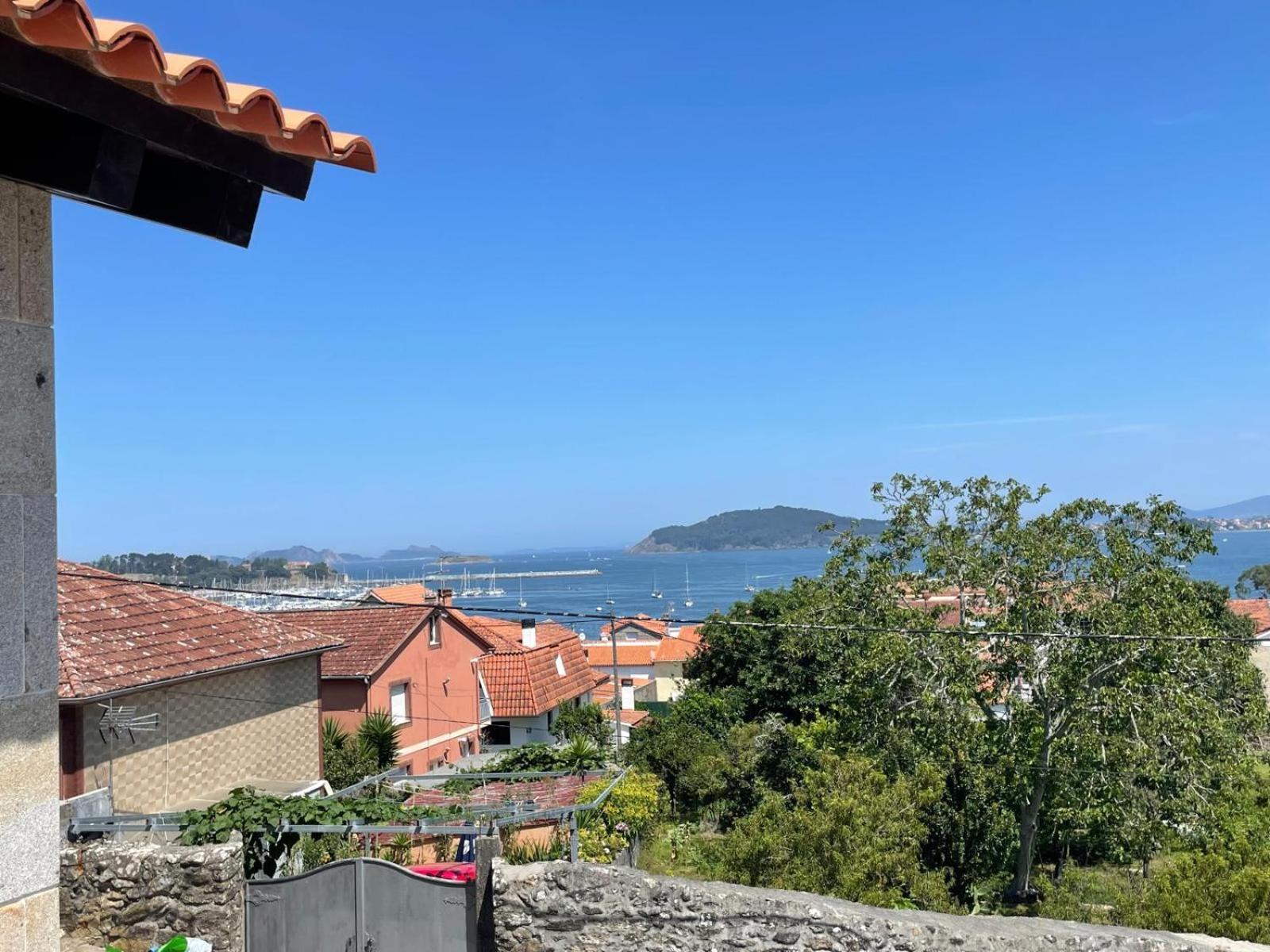 Casita Independiente Y Tres Apartamentos Con Piscina Ladeira Playa Baiona Eksteriør bilde