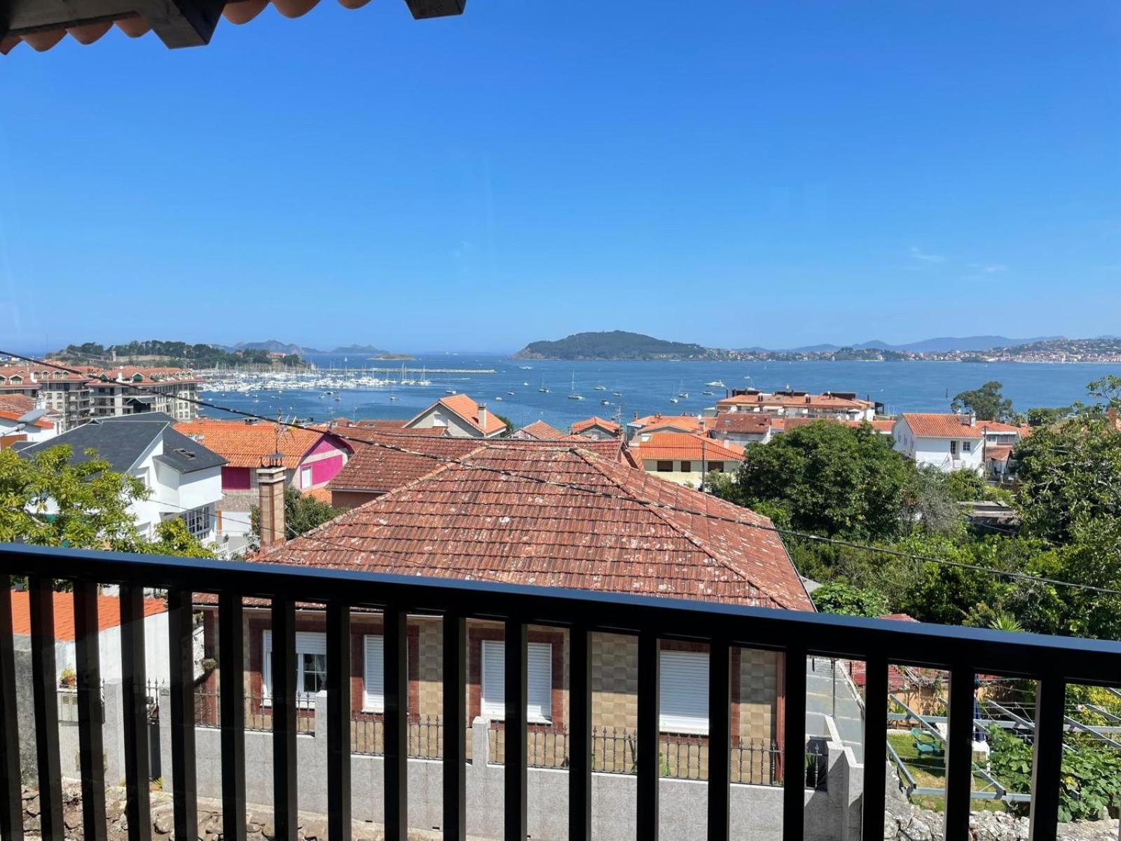 Casita Independiente Y Tres Apartamentos Con Piscina Ladeira Playa Baiona Eksteriør bilde