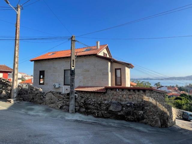 Casita Independiente Y Tres Apartamentos Con Piscina Ladeira Playa Baiona Eksteriør bilde