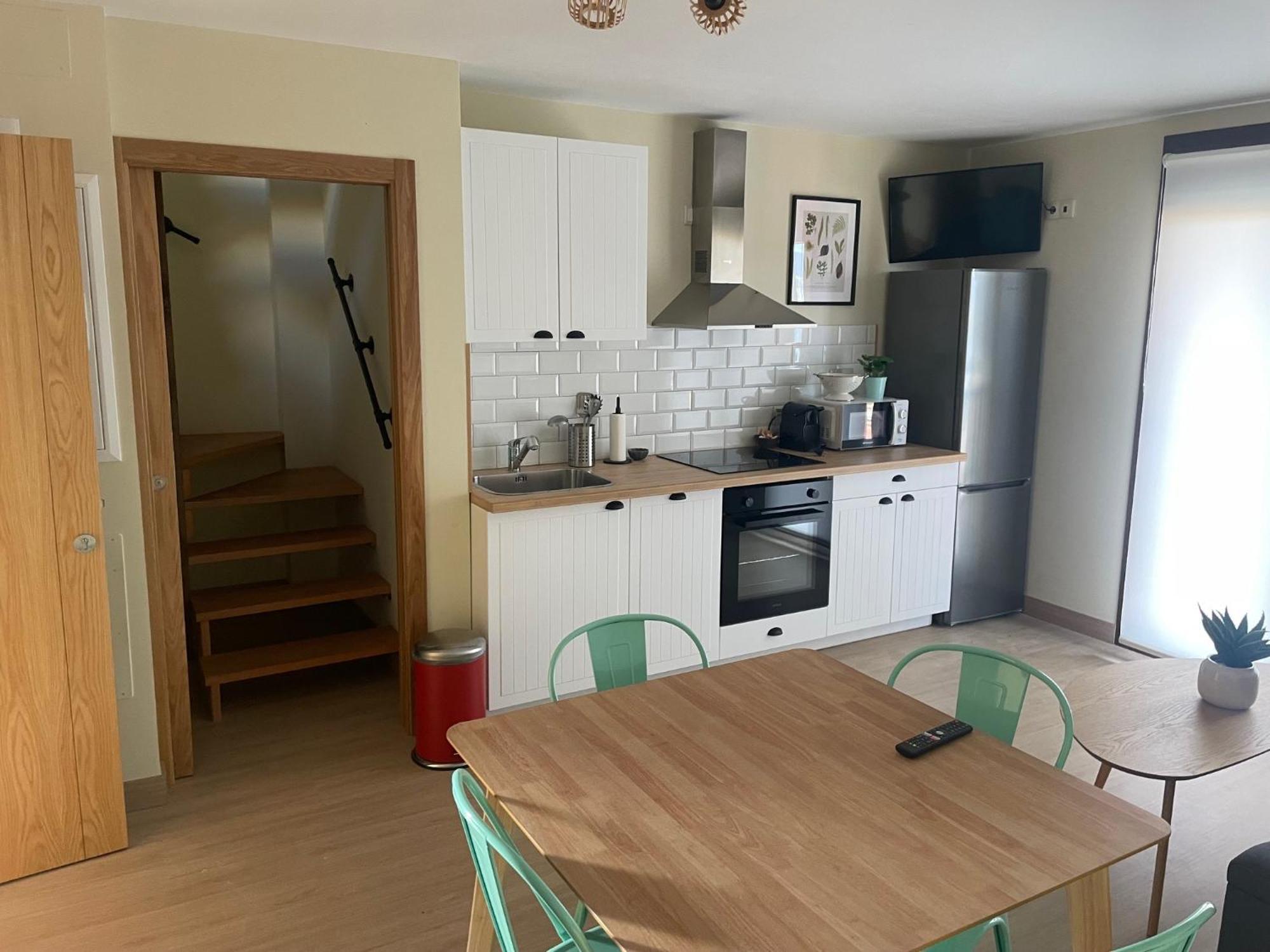 Casita Independiente Y Tres Apartamentos Con Piscina Ladeira Playa Baiona Eksteriør bilde